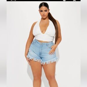 - 💎Fashion Nova frayed shorts